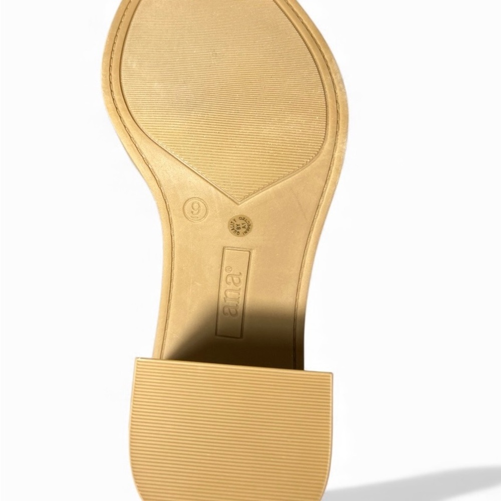 👡 Jayden Sandals by a.n.a | Size 9 | Water-Resistant + Stacked Heel - Picture 5 of 7
